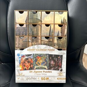 Harry Potter Advent Calendar Puzzle - Gold and Brown